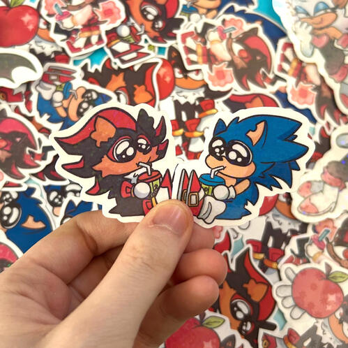 Sonic and Shadow Stickers