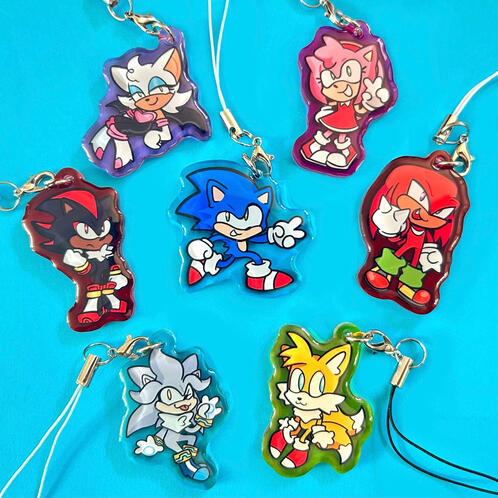 Sonic phone charms